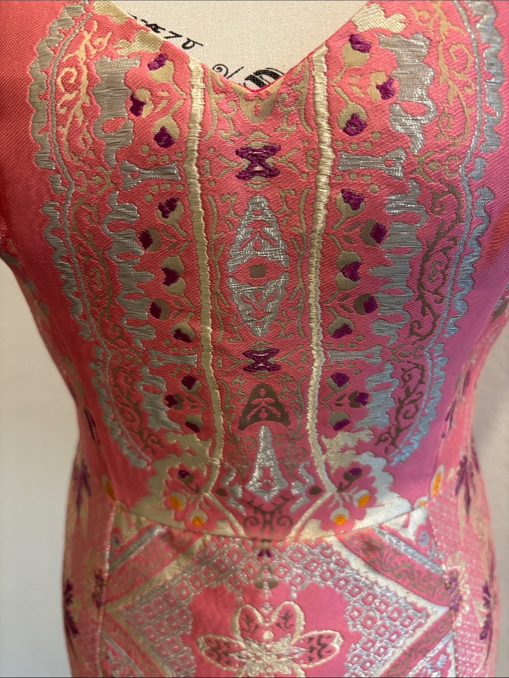 ETRO Milano Nashville Metallic Brocade Sheath Dress - Picture 3 of 8